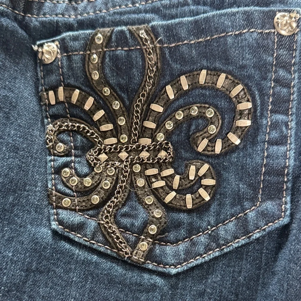 Women’s Miss Me Dark Blue Women's Straight-Leg Jeans size 30 JP6048T3